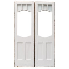Doubles portes intérieures ou extérieures victoriennes émaillées
