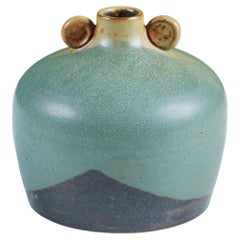 Vintage Glazed Weed Pot with Round Handles