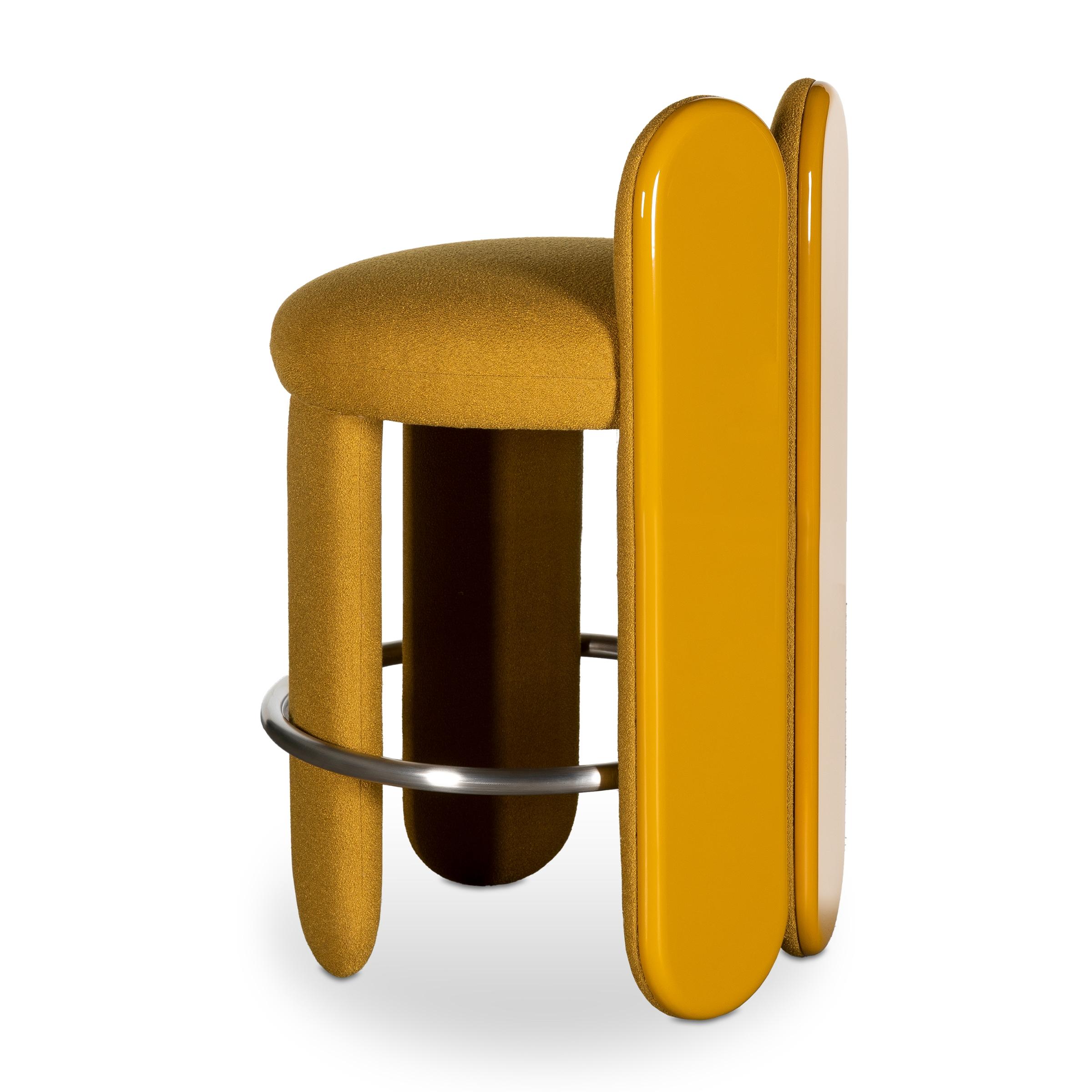 Brass Glazy Counter Stool For Sale