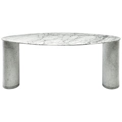 G. Lazzotti Estremista Console Table Carrara Marble Official Re-Edition of 1985