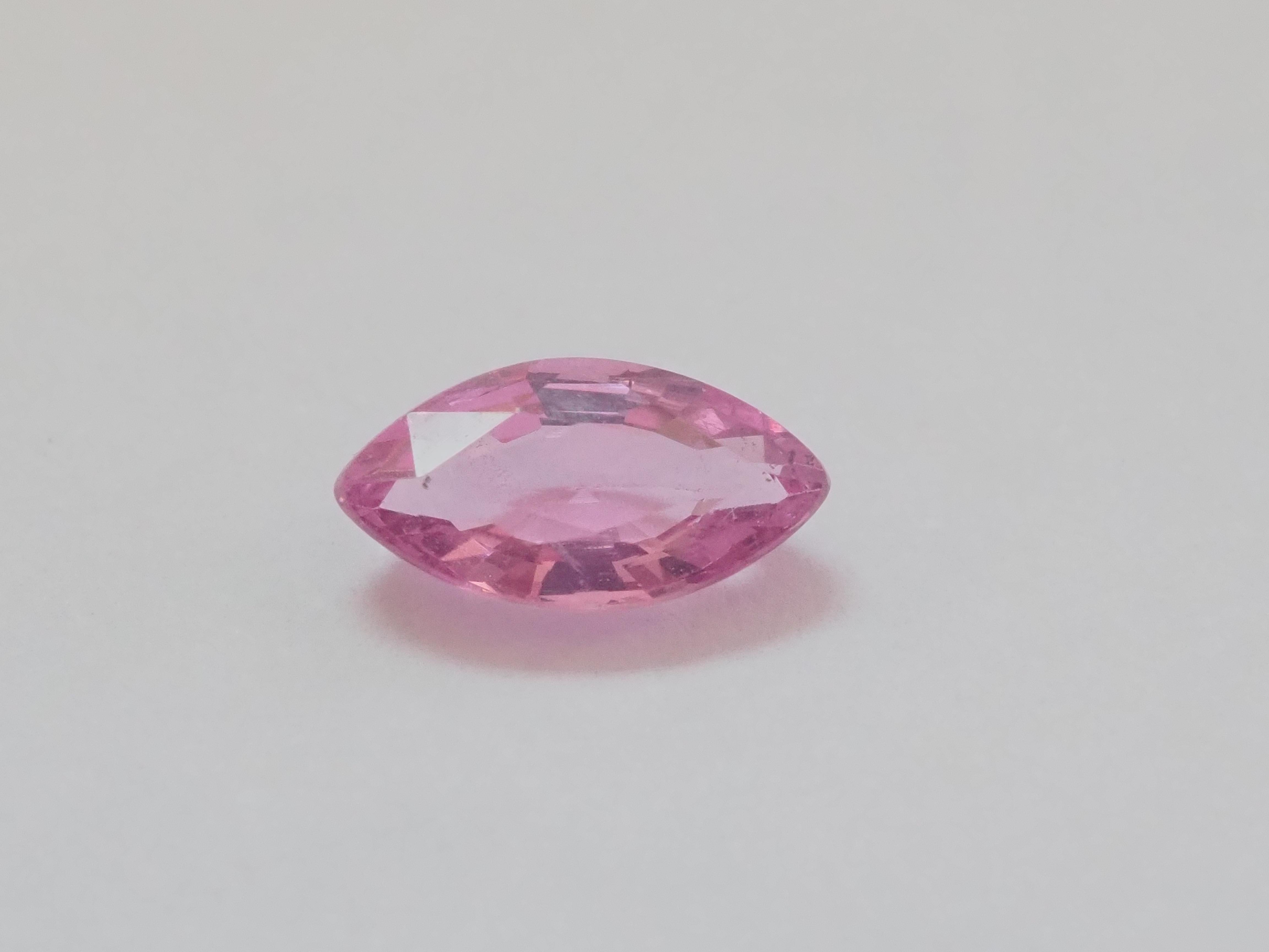 Women's or Men's GLC Certified 1.25ct Marquise Pink Spinel, 5.08x9.79x3.25 mm, Myanmar For Sale
