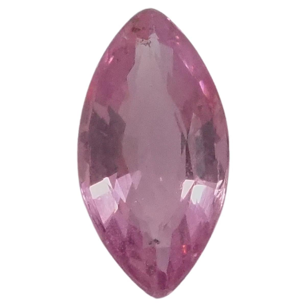 GLC Certified 1.25ct Marquise Pink Spinel, 5.08x9.79x3.25 mm, Myanmar For Sale