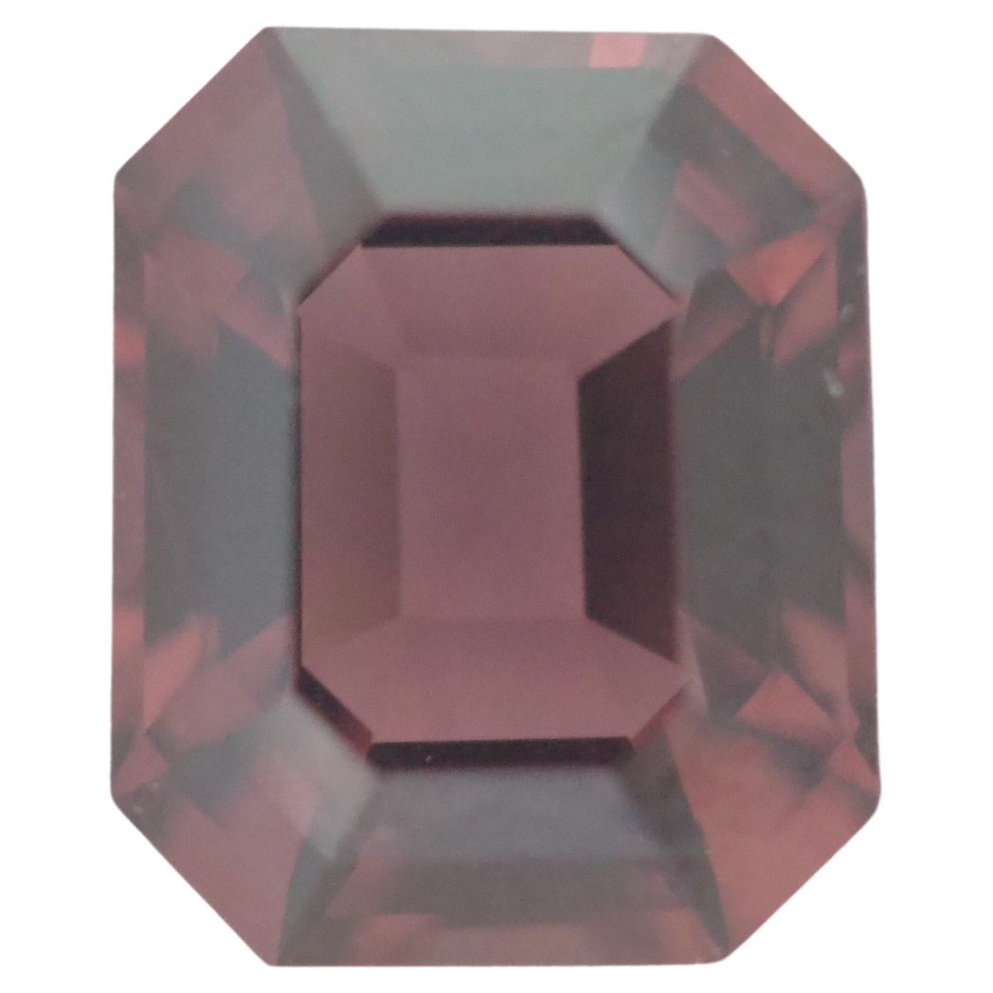 GLC Certified 3.74ct Berry Pinkish- Purple Spinel For Sale