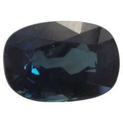Certifié GLC No Heat 3.03ct Thai Greenish-Blue Sapphire, 6.85x9.86x4.68 mm