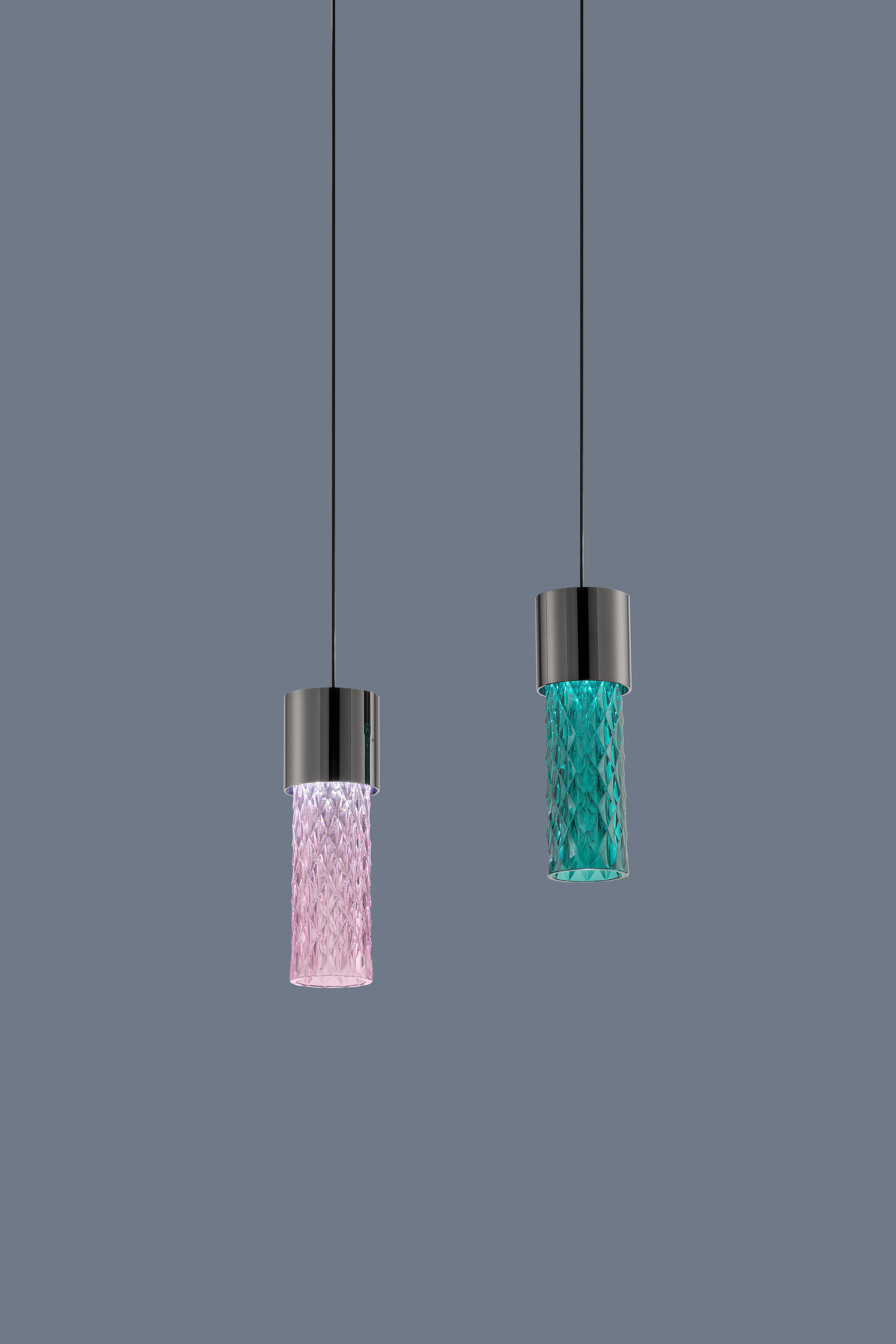 Postmoderno Lampada a sospensione Gleam 1 di Euroluce Lampadari in vendita