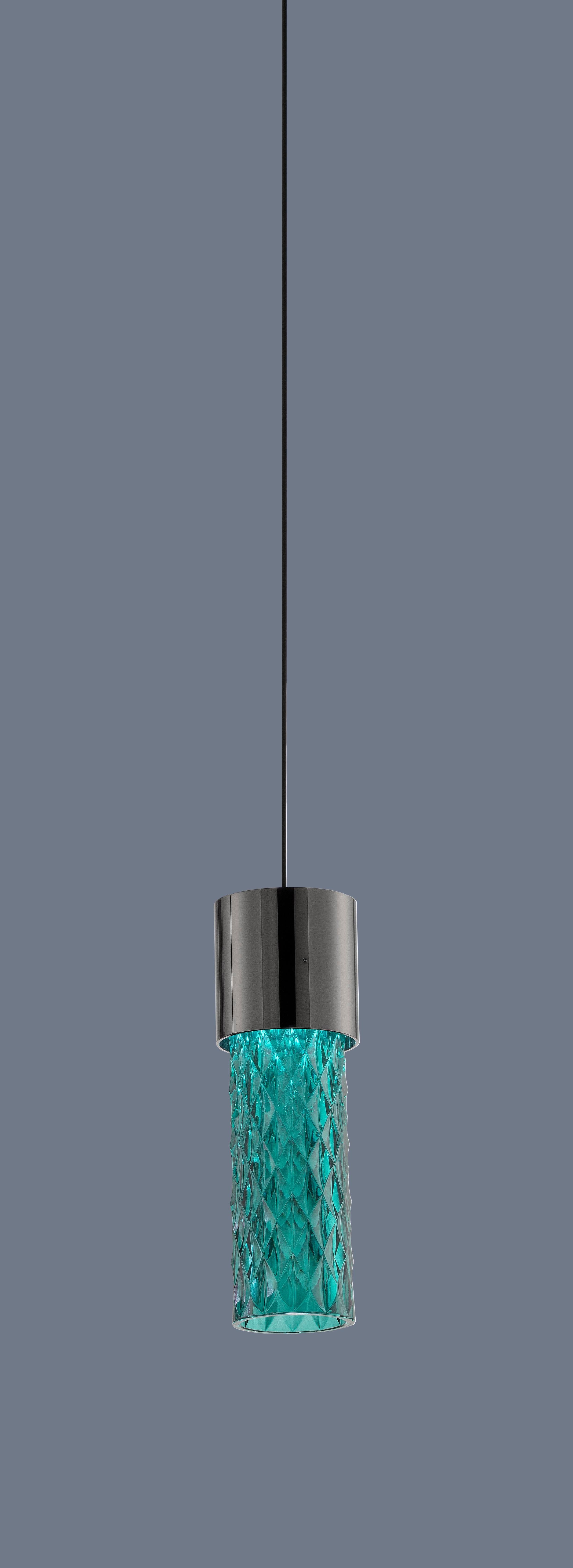Italiano Lampada a sospensione Gleam 1 di Euroluce Lampadari in vendita
