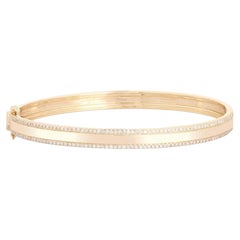 Gleam Line 14K (or 18k upon request) Gold Double Row Diamond Illusion Bracelet