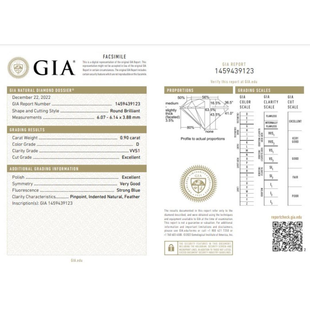Gleaming 18K White Gold Diamond Stud Earrings with 1.8ct- GIA Certified For Sale 2