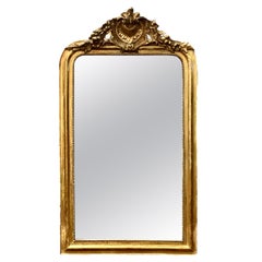 Gleaming 19th Century Louis Philippe Gilt Mirror Gleaming 19th Century Louis Philippe Gilt Mirror