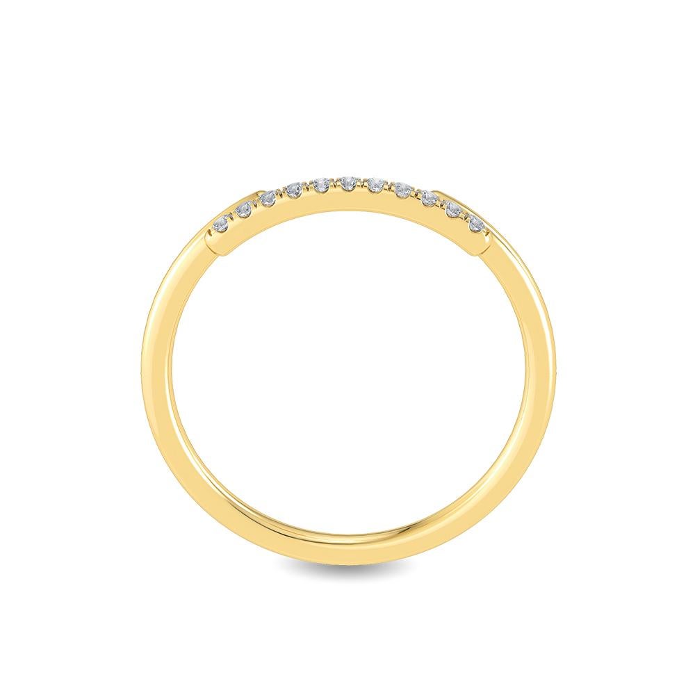 Crafted in 1.18 grams of 14-karat Yellow Gold, The Nisqually Statement Ring contains 11 Stones of Round Diamonds with a total of 0.07-Carats in Light Yellow Color and VS-SI Clarity.

CONTEMPORARY AND TIMELESS ESSENCE: Crafted in 14-karat/18-karat