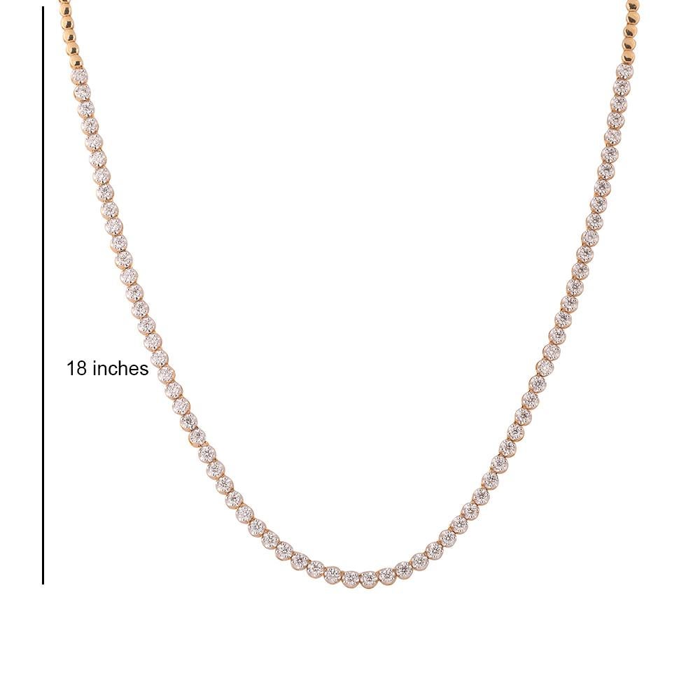 3ct diamond tennis necklace