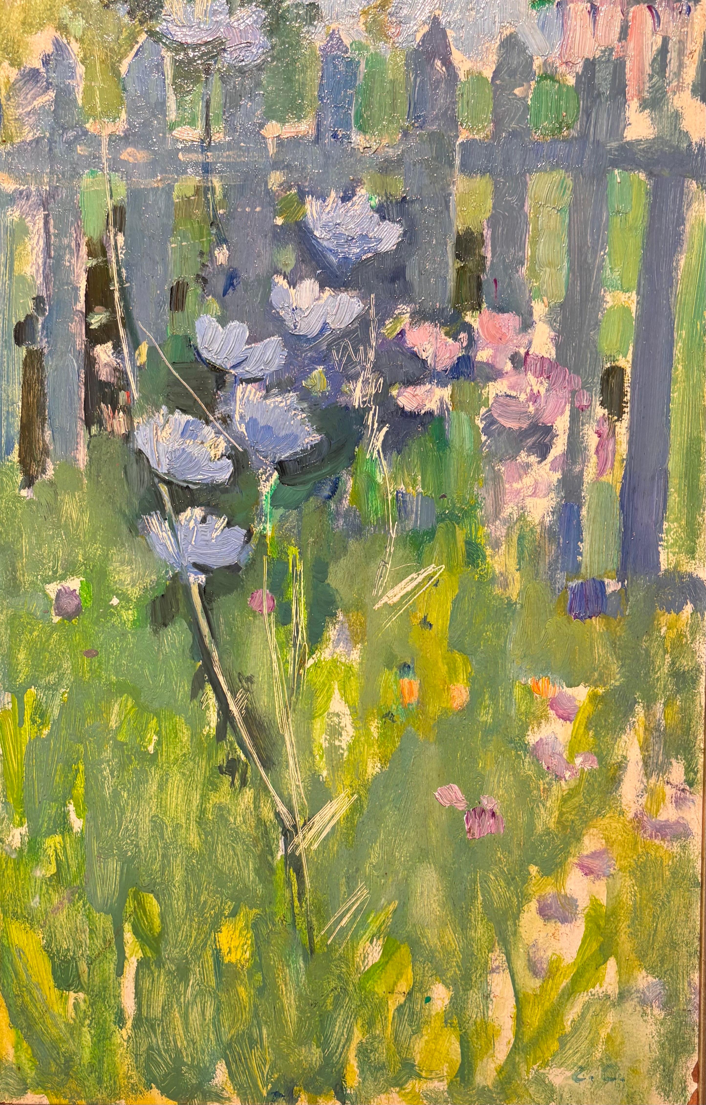 Luminoso quadro con fiori azzurri in un prato primaverile 1978

GLEB SAVINOV (Charkev, 1915 - San Pietroburgo, 2000)

Las obras de Gleb Savinov se encuentran en varias colecciones privadas de Europa, Japón, Estados Unidos y en los siguientes
