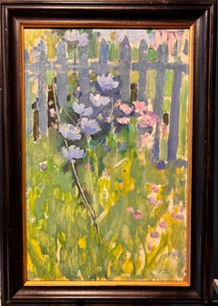 "In giardino" Olio cm. 31 x 48   1978
