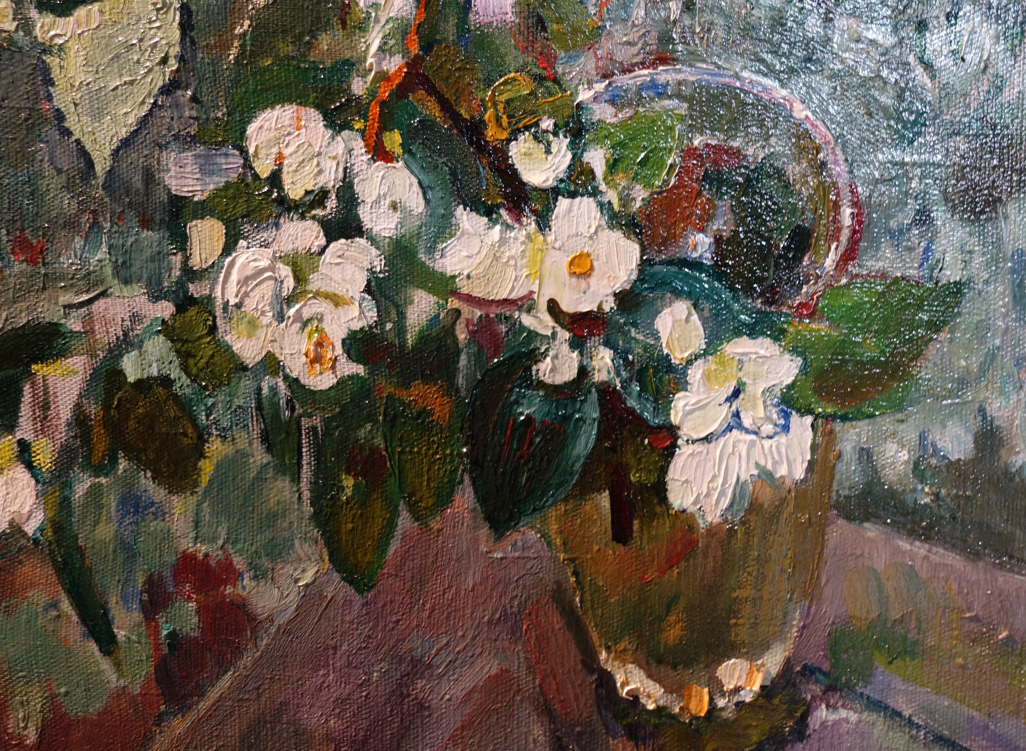 Green,white,Jasmine ,Russian post Impressionism

GLEB SAVINOV (Charkev, 1915 – St. Petersburg, 2000)


Works by Gleb Savinov can be found in various private collections in Europe, Japan, United States and in the following museums:
 

Moscow,