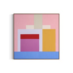 Somewhere Somehow, Quadro astratto moderno di grandi dimensioni, arte minimalista