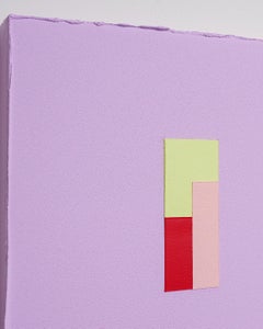 Tim Tim por Tim Tim II, pintura geométrica abstracta moderna, minimalista colorista