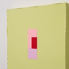 Numa Nota Só II, modern abstract original painting colorful minimalist geometric