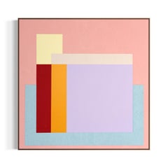 Let It Stay, Large Scale Textured Abstract Painting, Mixed Media on Canvas 36x36