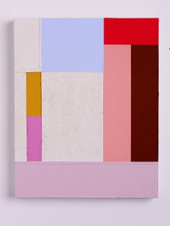 Fading Hour, Modern Minimal Urban landscape, Colorful Abstract Original 16x20