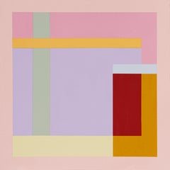 Let It Move, quadro astratto moderno di grandi dimensioni, arte minimalista 36x36
