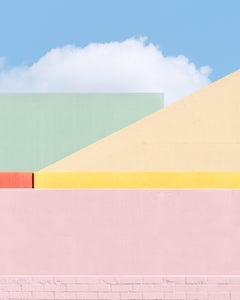 Bossa Nova, Minimalista Abstracto Geométrico Color Pastel Fotografía Impresa Firmada