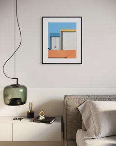 Color Conversation no.01 - Mid Century Modern Minimalist Abstract Photography