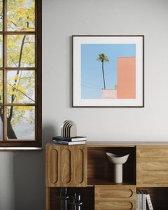 Get lost, Minimalist Abstract, Pastel Color, Palm Tree Photography Art Print