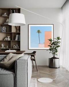 Get lost, Minimalist Abstract, Pastel Color, Palm Tree Photography Art Print