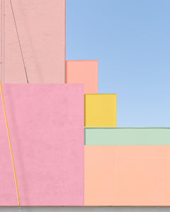 In Bloom, Minimalistisch Abstrakt Geometrisch, Pastell Fotografie, Signiert Kunstdruck