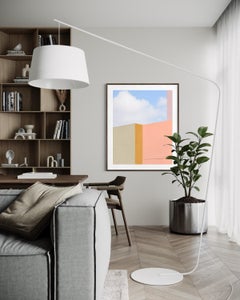 Gioia, Astratto moderno, Minimalista, Geometrico Pastello, Stampa fotografica, Firmato