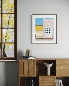 La Brea, Minimalist Abstract Architecture Geometric, PastelPhotography Art Print