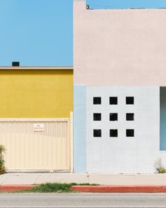 La Brea, Minimalist Abstract Architecture Geometric, PastelPhotography Art Print