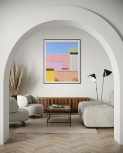 Manhã, Minimalista, Geométrico Abstracto Moderno, Color Pastel, Fotografía, Firmado