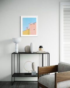 Espejo, Minimalista Abstracto Geométrico Pastel Fotografía Arte Imprimir, Firmado