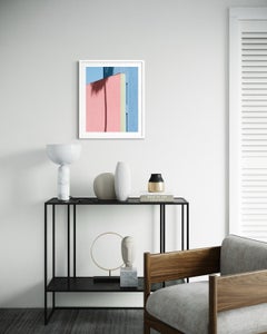 Sunset Blvd, Minimalista Abstracto Geométrico Pastel Fotografía Arte Imprimir, Firmado