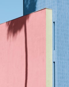 Sunset Blvd, Minimalista Abstracto Geométrico Pastel Fotografía Arte Imprimir, Firmado