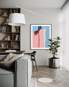 Sunset Blvd, Modern Abstract Geometric, Minimalist, Color Photography Art Print