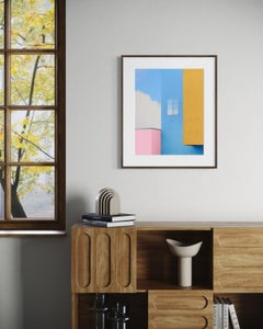 Cuanto más te veo, Impresión fotográfica abstracta minimalista, Geométrica, Arte firmado