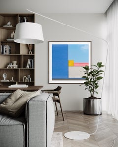 Hasta que los rayos de sol te encuentren, abstracto minimalista, color pastel, impresión artística fotográfica