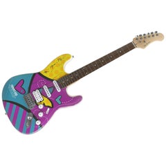 Glen Burton Romero Britto Guitar for Lauren's Kids Charity