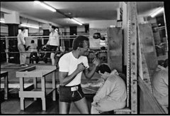 Miles Davis Shadowboxing in the Mirror at Gleason
s Gym, NYC, 1970 by Glen Craig
