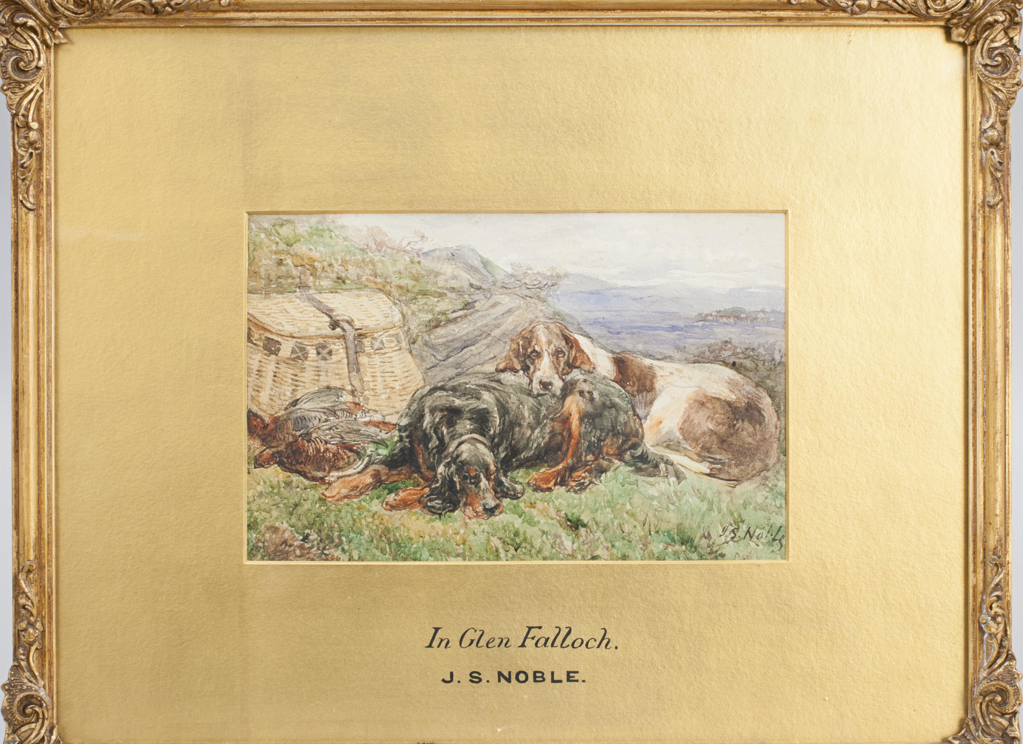 Paint Glen Falloch watercolour by John Sergeant Noble For Sale