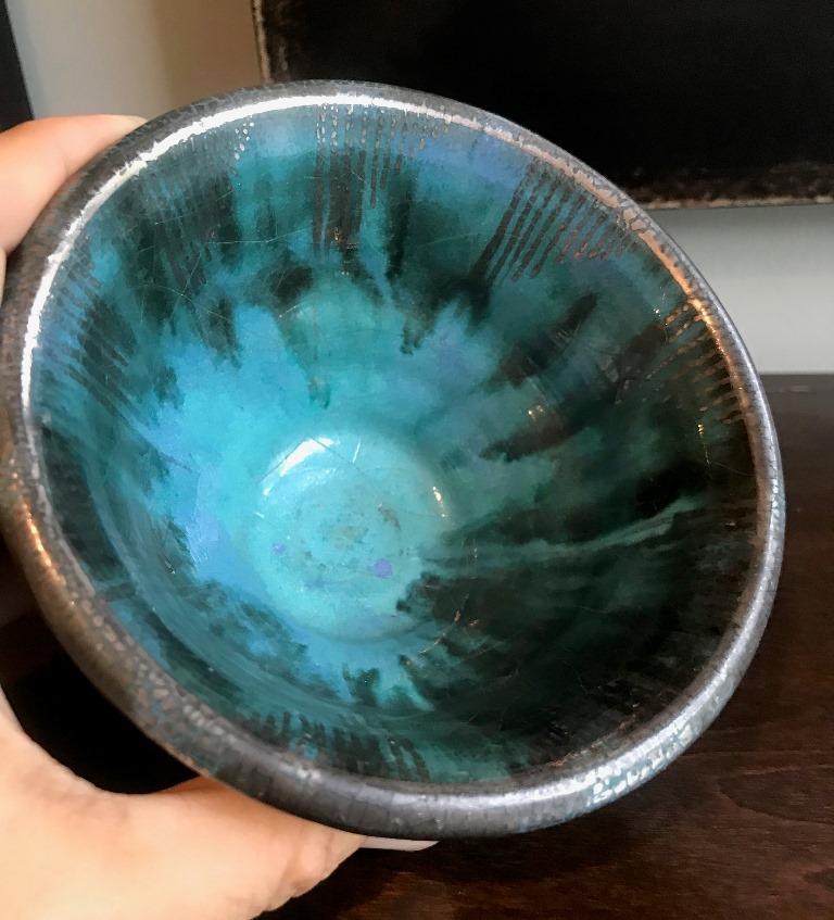 crackle glaze bowl