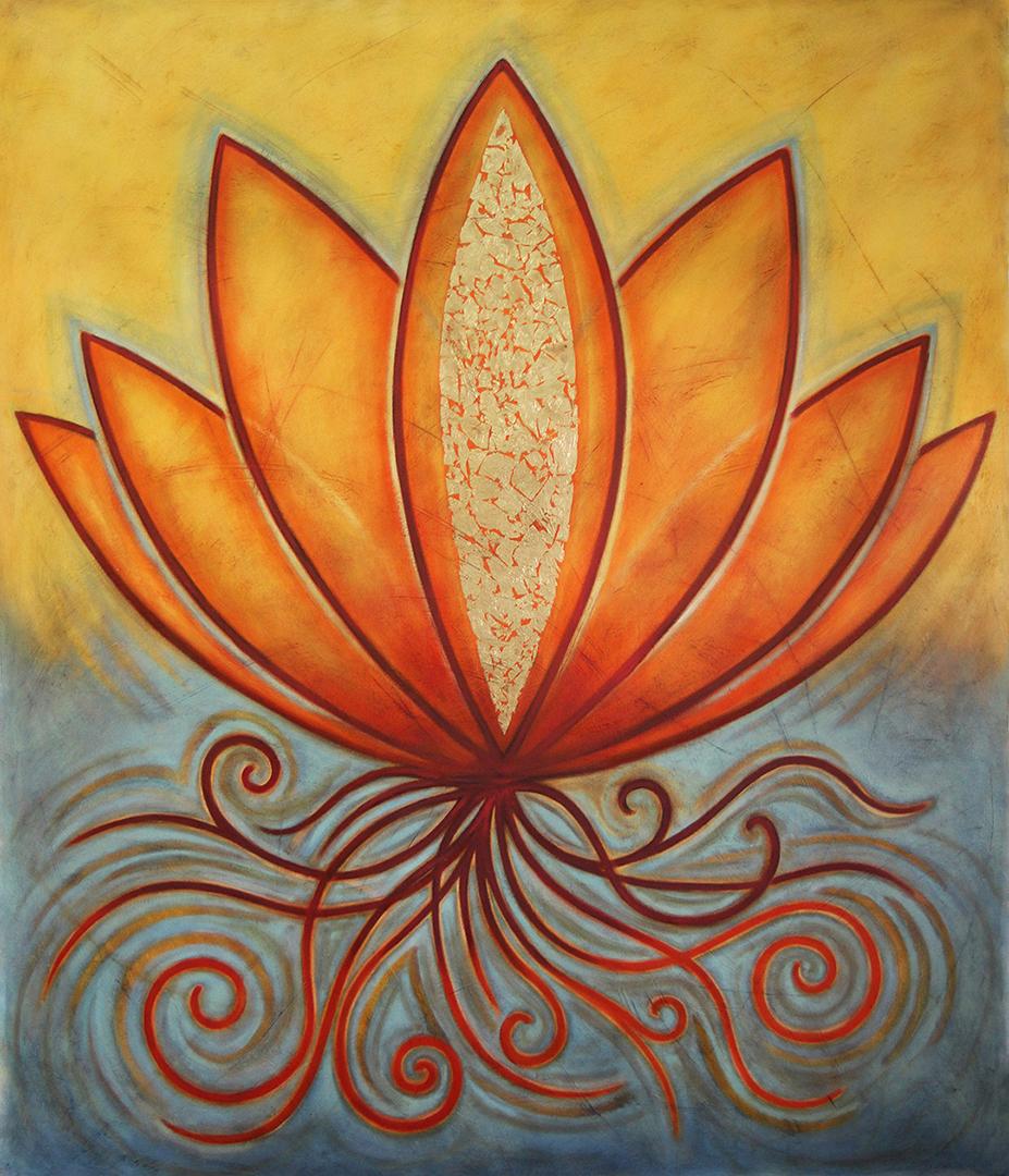 Lotus - Painting by Glen Rogers