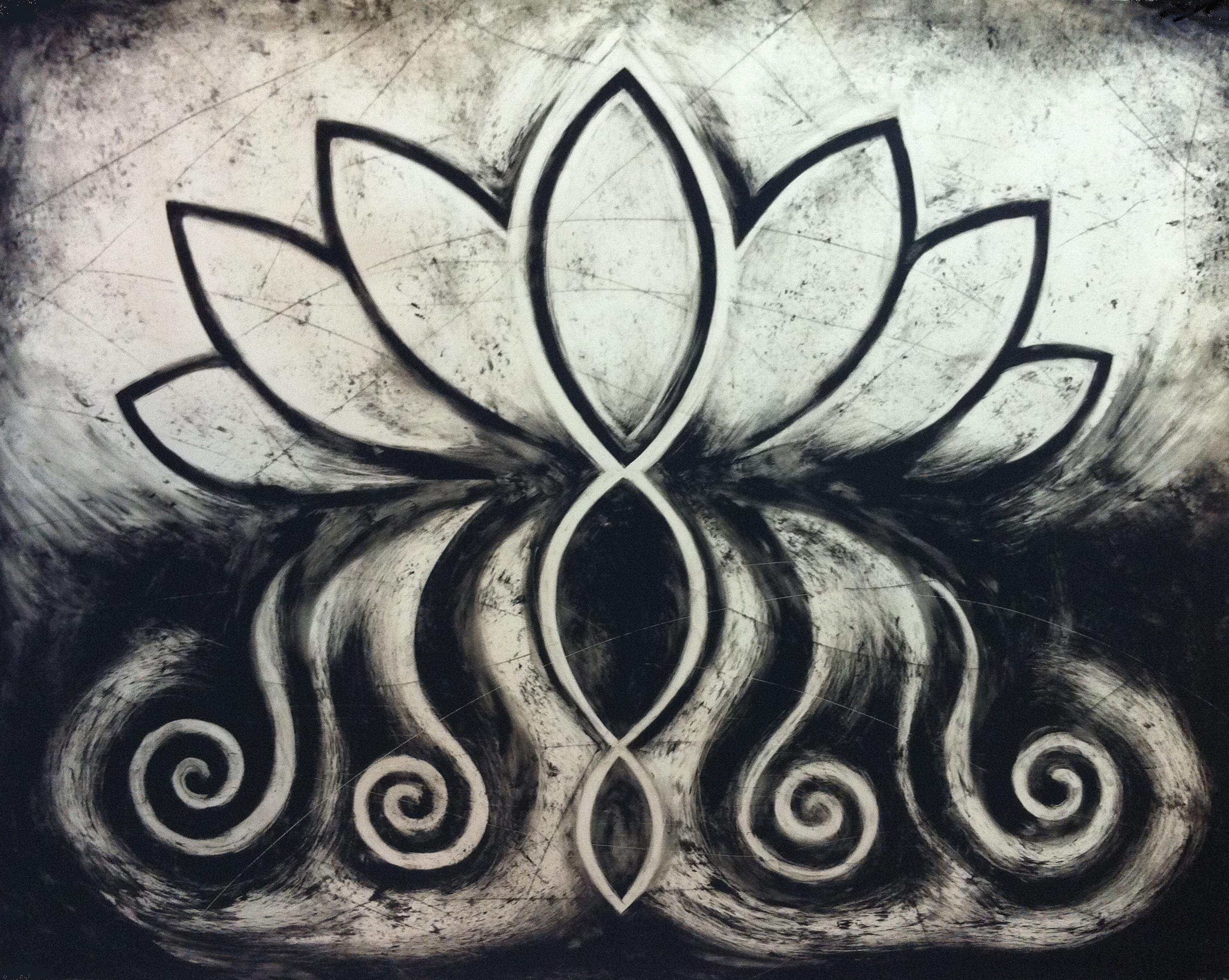 Lotus in Black & White