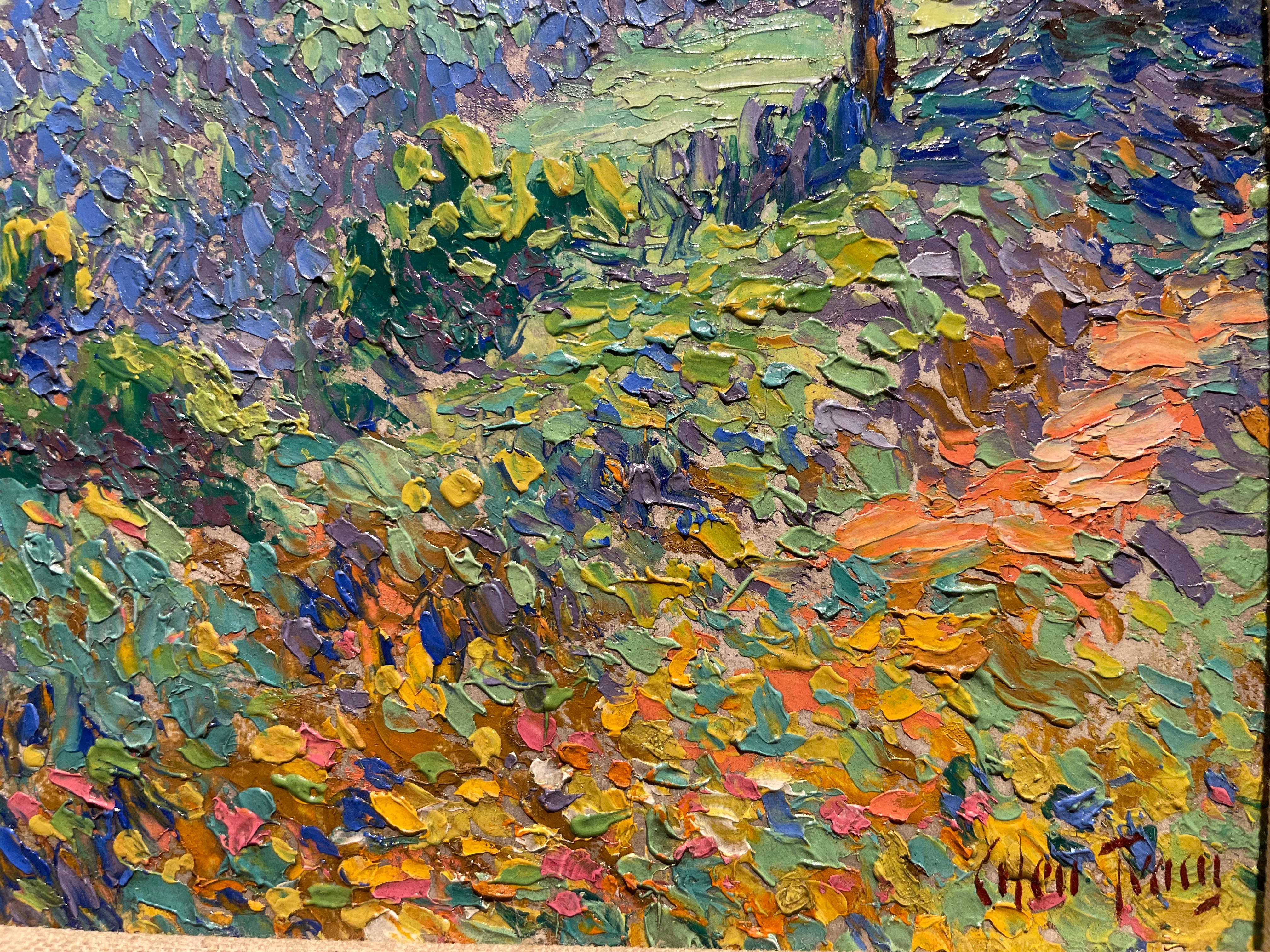 Summer Impressionist Landscape w/ Trees im Angebot 6