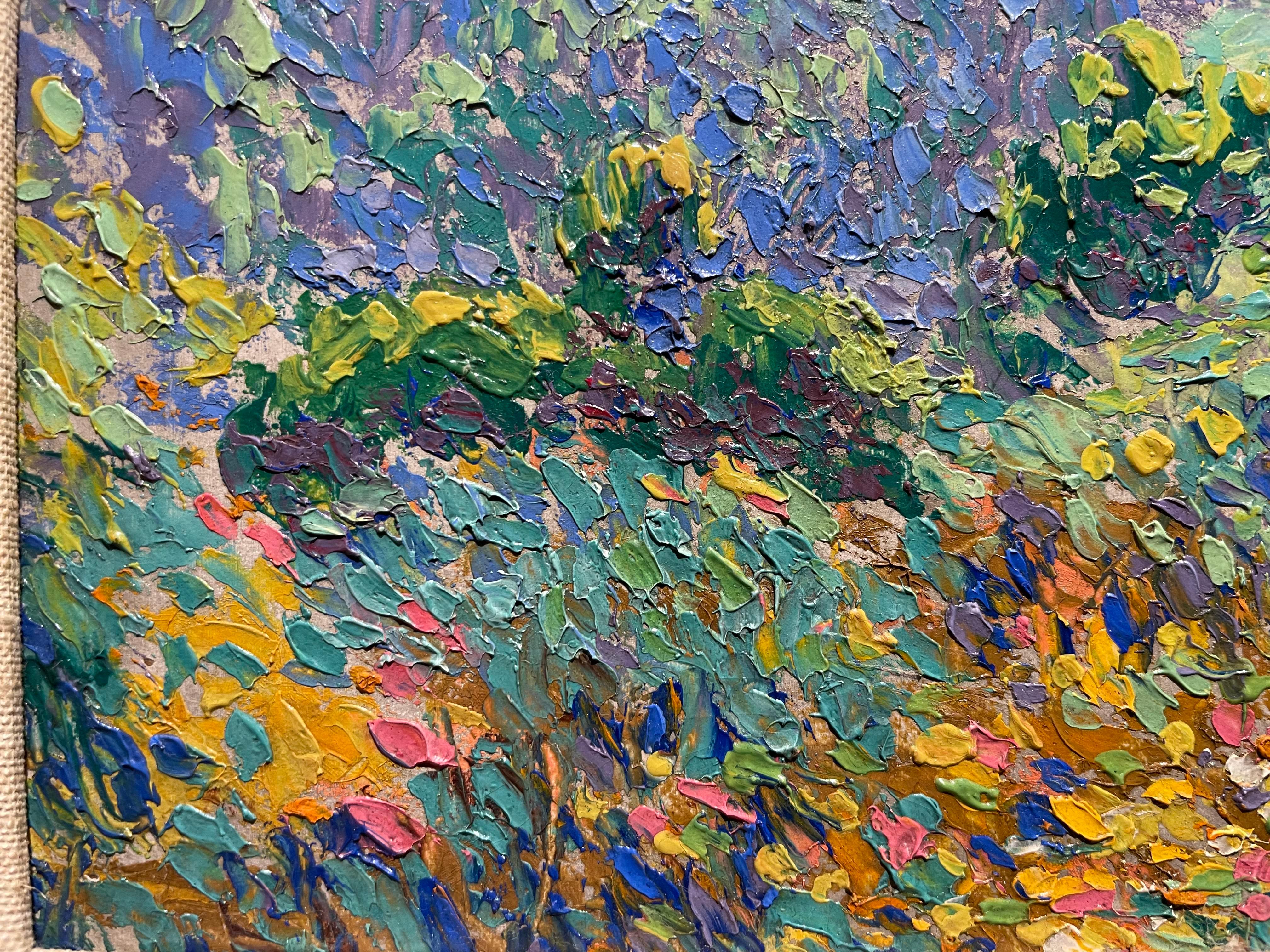 Summer Impressionist Landscape w/ Trees im Angebot 7