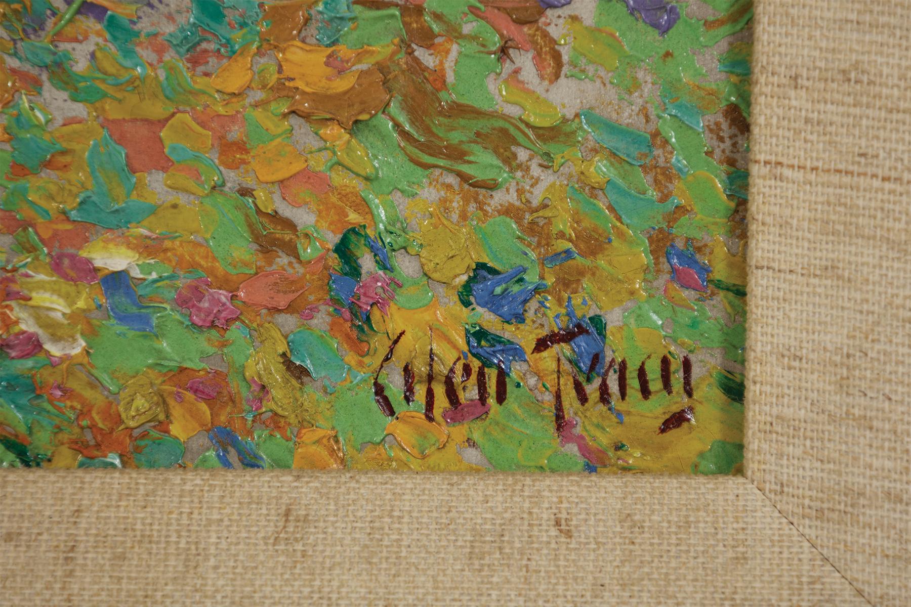 Summer Impressionist Landscape w/ Trees (Amerikanischer Impressionismus), Painting, von Glen Tracy