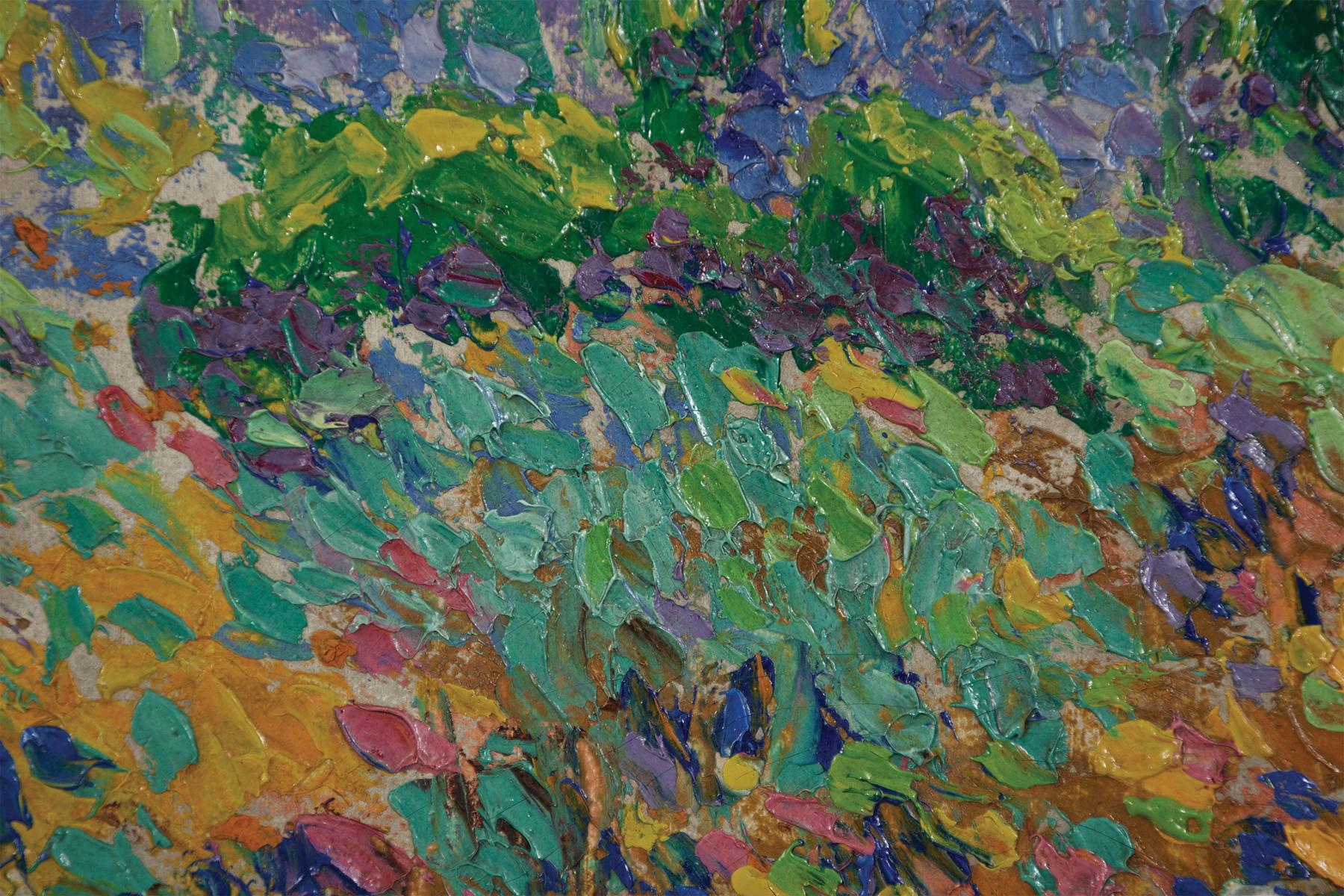 Summer Impressionist Landscape w/ Trees im Angebot 1