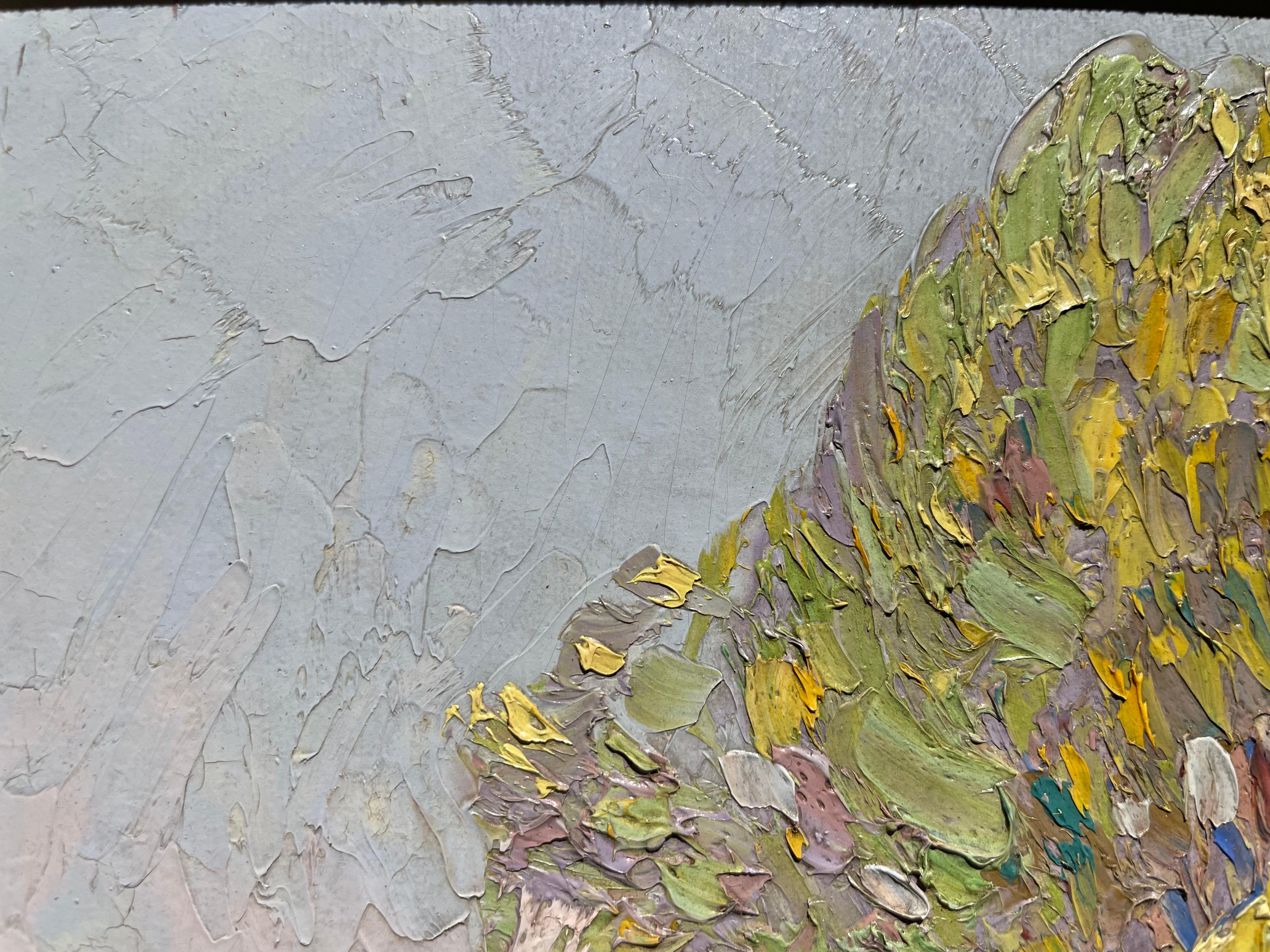 The Tulip Poplar on Salem Pike, Impressionist Tree Landscape im Angebot 5